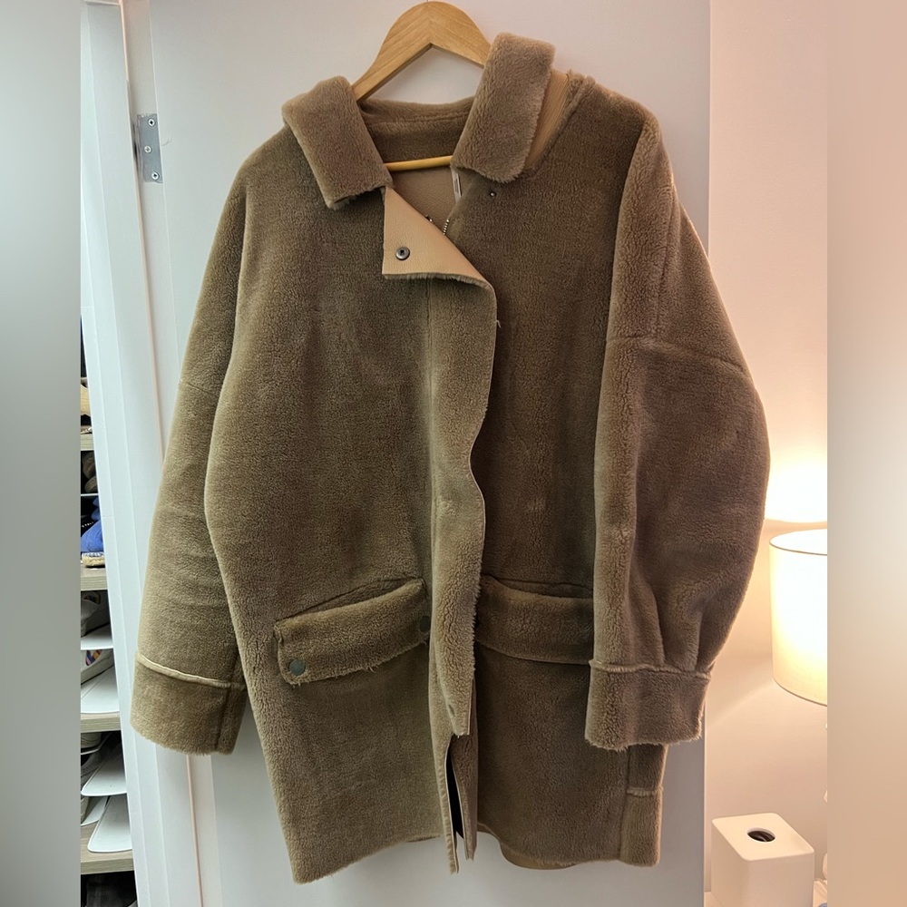 Free People Reversible Teddy Jacket